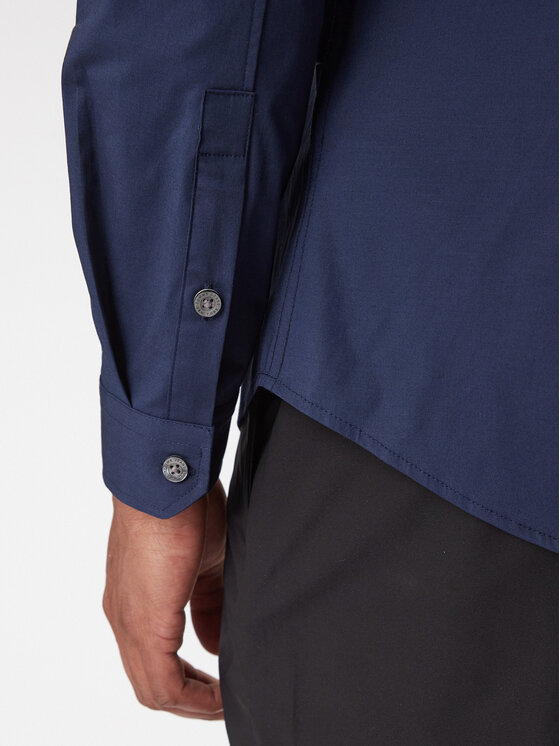 Tommy Jeans Tommy Jeans Košeľa DM0DM04405 Tmavomodrá Slim Fit
