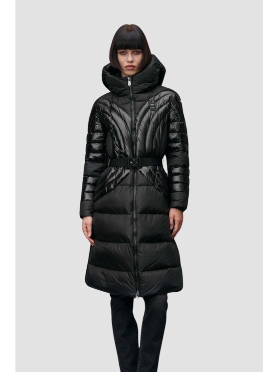 Blauer Blauer Płaszcz 24WBLDK03086 006976 Czarny Regular Fit