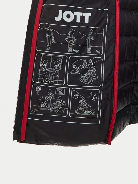 Jott Jott Veste Seda P000WDOW04 Melns Slim Fit