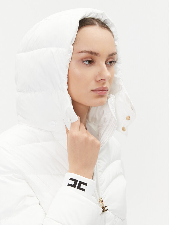 Elisabetta Franchi Elisabetta Franchi Демісезонна куртка PI-59H-36E2-V590 Білий Regular Fit