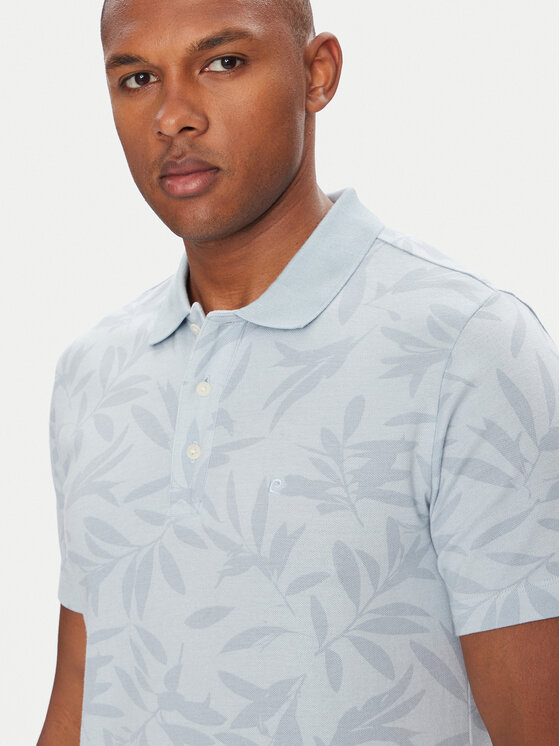 Pierre Cardin Pierre Cardin Тениска с яка и копчета C5 21434.2117 Светлосиньо Regular Fit