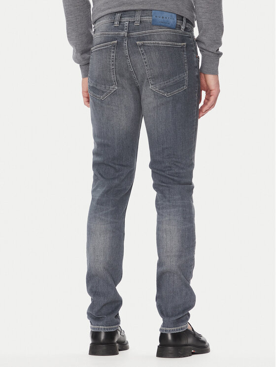 Bugatti Bugatti Džínsy 3108D 76671C Sivá Slim Fit