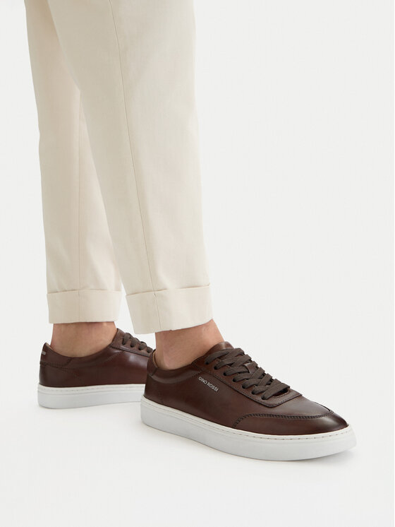 GINO ROSSI GINO ROSSI Sneakersy EO-MARSHAL-01 MI08 Brązowy