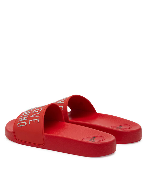 LOVE MOSCHINO LOVE MOSCHINO Klapki JA28122G1MI13500 Czerwony