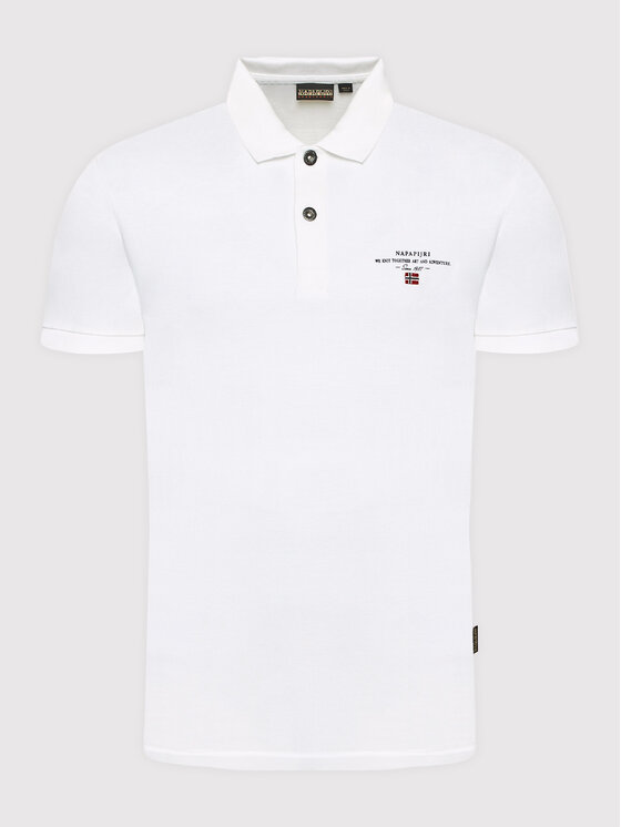 Napapijri Napapijri Tricou polo Elbas NP0A4GDL Alb Regular Fit