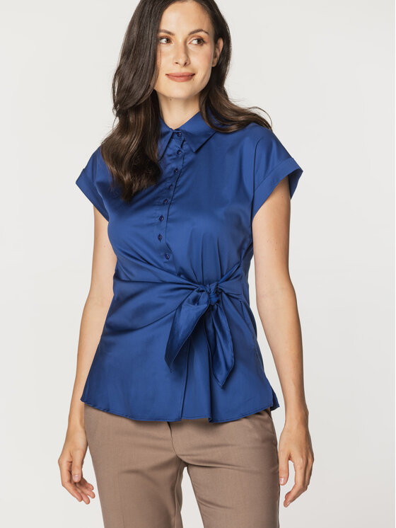 Willsoor Willsoor Koszula 61364 Niebieski Regular Fit