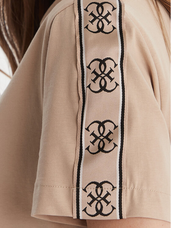 Guess Guess Marškinėliai V3RI08 I3Z14 Smėlio Relaxed Fit
