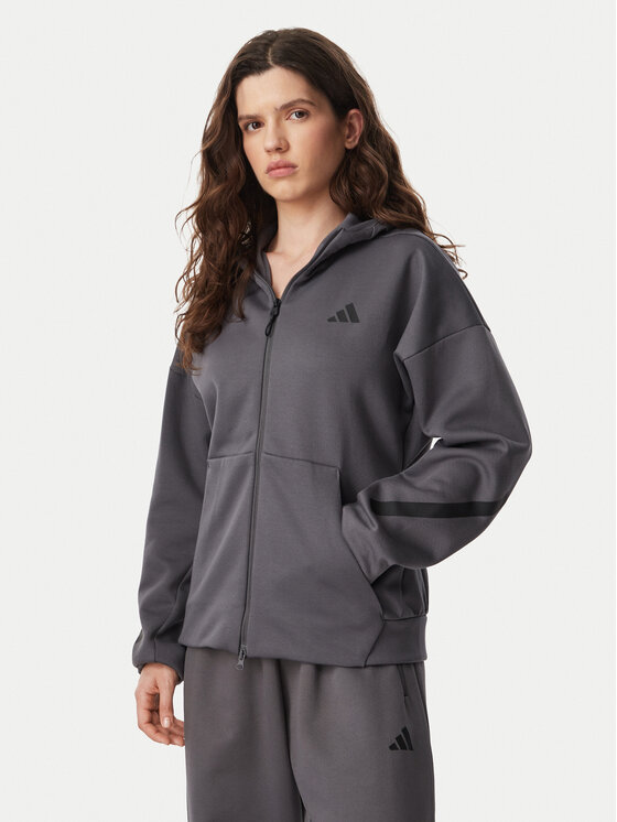 adidas adidas Світшот Z.N.E. Full Zip KF6331 Сірий Regular Fit
