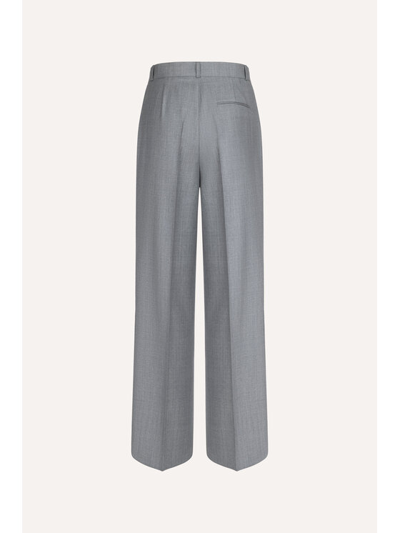 MARI PRETI MARI PRETI Spodnie garniturowe Cavalier Szary Wide Leg