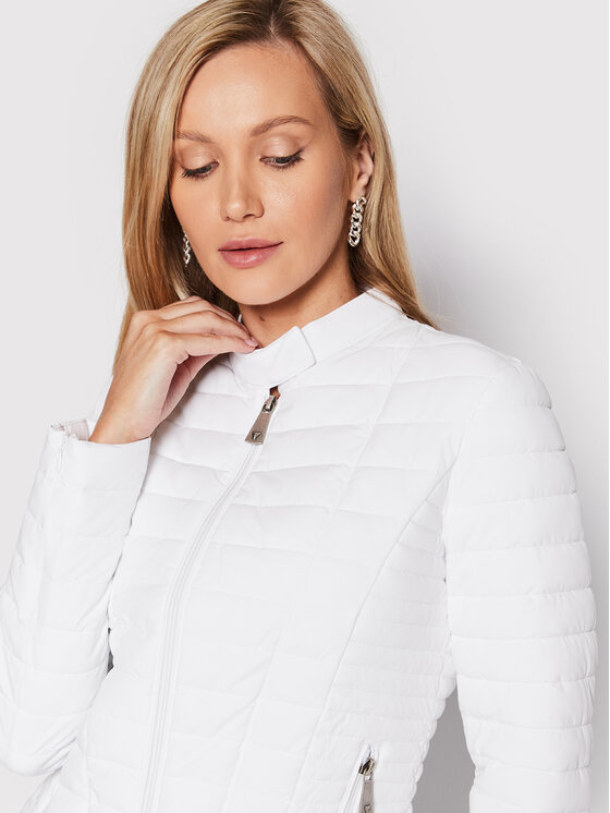 Guess Guess Pārejas jaka Vona W2YL1I W6NW2 Balts Slim Fit