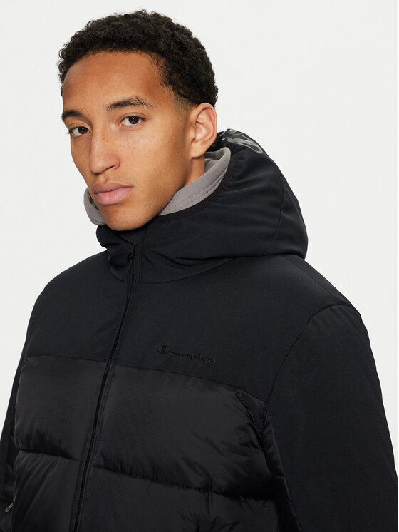 Champion Champion Пухено яке 220345 Черен Regular Fit