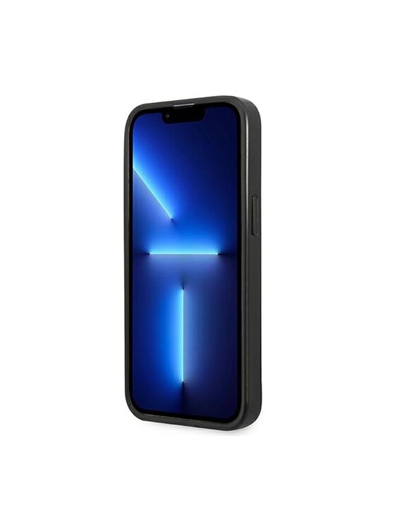 Guess Guess Etui na telefon Saffiano Triangle Logo Case Srebrny