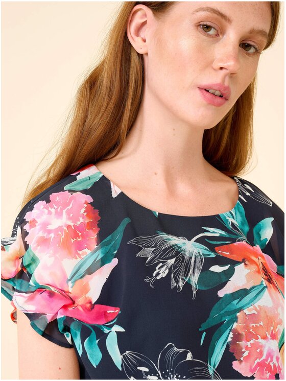 Orsay Orsay Bluzka 651092-98__44 Granatowy Regular Fit