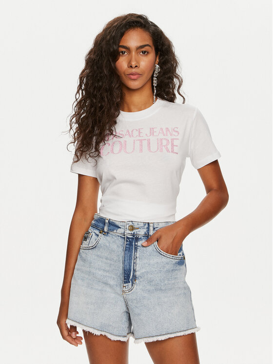 Versace Jeans Couture Versace Jeans Couture Футболка 76HAHG03 Білий Regular Fit