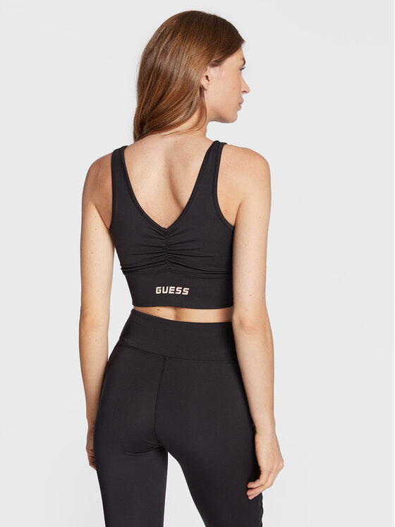 Guess Biustonosz sportowy Elise V2BP00 MC03W Czarny Modivo.pl