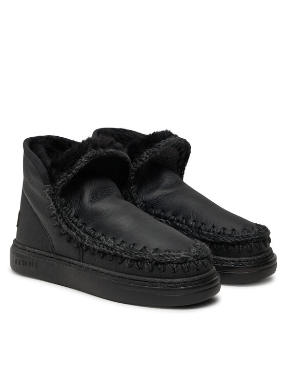 Mou Mou Μπότες Χιονιού Eskimo Sneaker Bold FW411000B Μαύρο