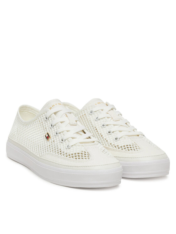 Tommy Hilfiger Tommy Hilfiger Снікерcи Th Open Mesh Vulc Sneaker FW0FW08684 Білий