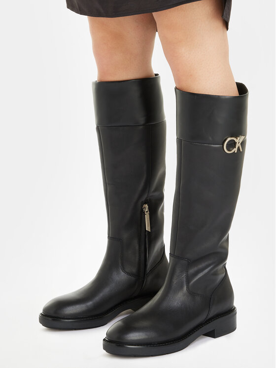 Calvin klein rubber sole boots hotsell