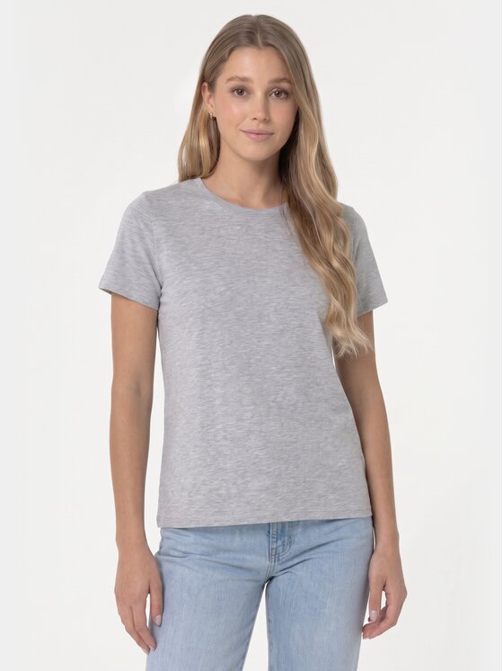 BASICLO BASICLO T-Shirt BSL-004-20 Szary Regular Fit