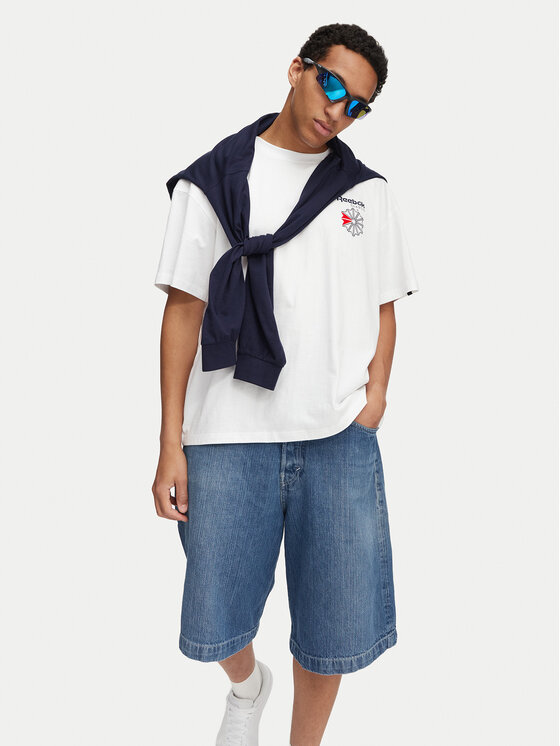 Reebok Reebok Тишърт Dobry RK25735CCM Бял Regular Fit