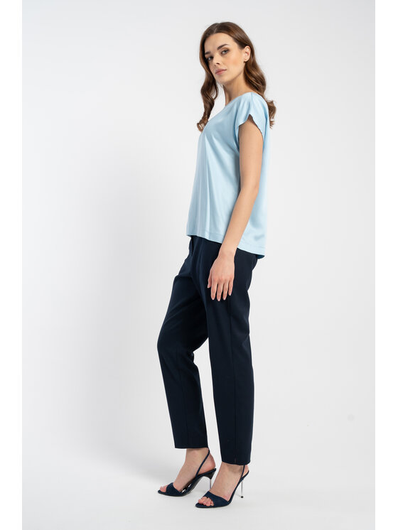 CLICK CLICK Mikina 10-6860 Modrá Regular Fit