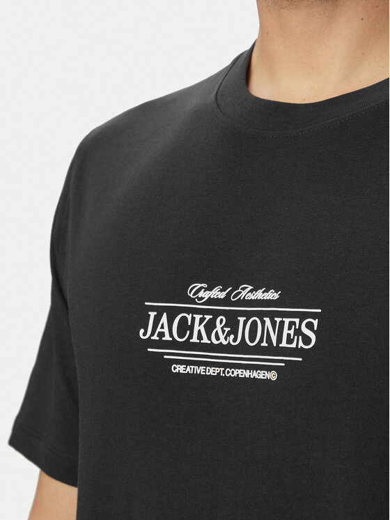Jack & Jones Jack & Jones T-Shirt Cassis 12295049 Černá Regular Fit