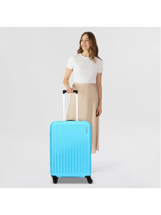 American Tourister American Tourister Walizka średnia 327185 Błękitny