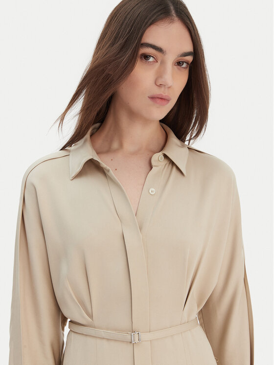 BOSS BOSS Vestito chemisier Dolala 50552373 Beige Relaxed Fit