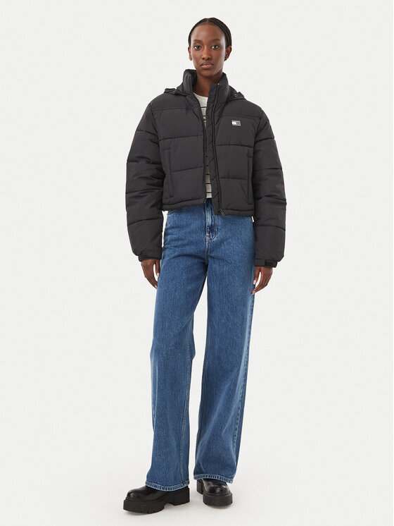 Tommy Jeans Tommy Jeans Зимно яке Flag Ess DW0DW21620 Черен Regular Fit