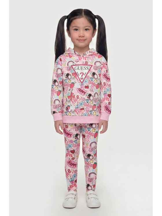 Guess Kids Guess Kids Sukienka codzienna 183735 Kolorowy Classic Fit