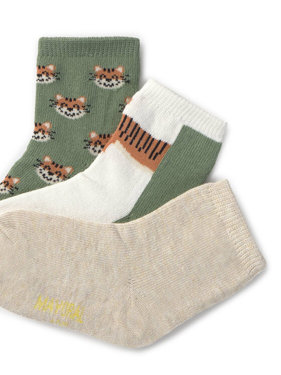 Mayoral Mayoral Set di 3 paia di calzini lunghi da bambini 10870 Multicolore