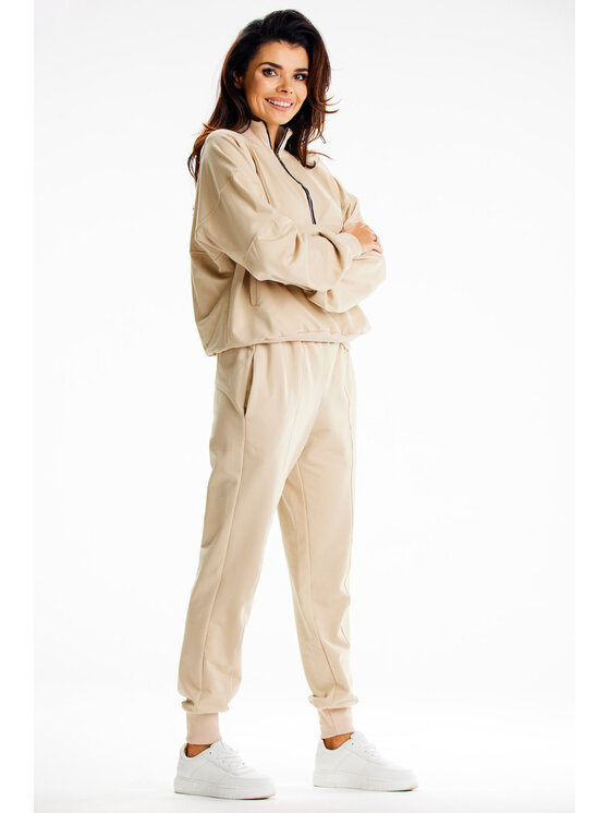 Infinite You Infinite You Dámske nohavice M317 Béžová Basic Fit