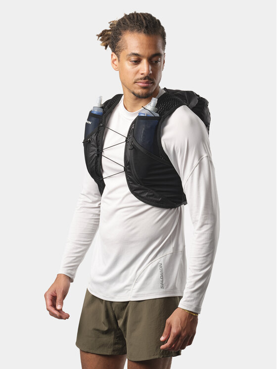 Salomon Salomon Яке без ръкави за бягане Active Skin 12 No Flasks LC2205700 Черен