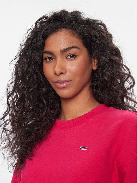 Tommy Jeans Tommy Jeans Majica dugih rukava Tonal DW0DW16402 Ružičasta Relaxed Fit
