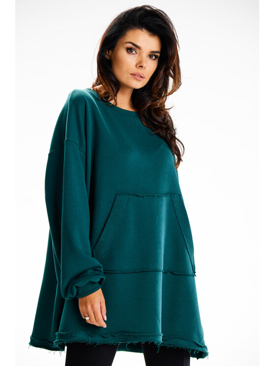 Infinite You Infinite You Felpa M335 Verde Basic Fit