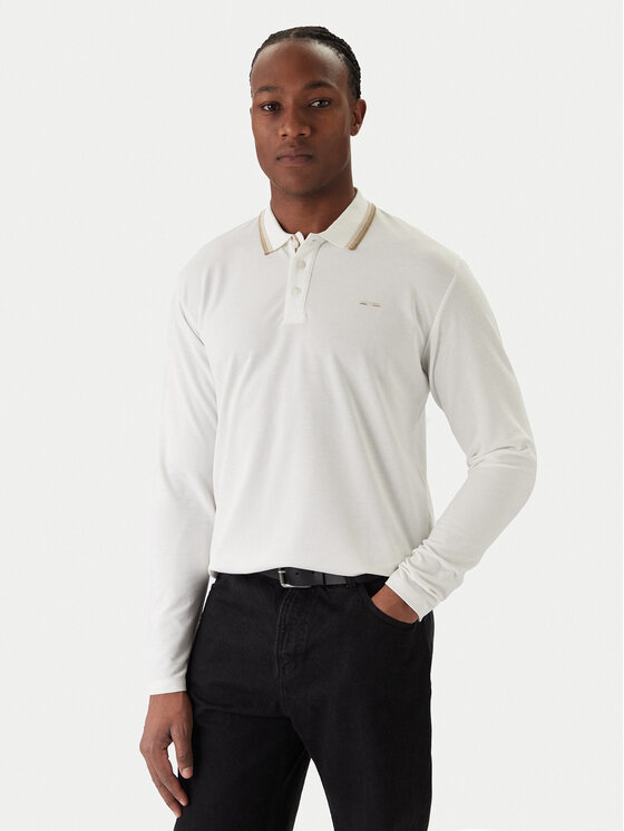 Jack & Jones Jack & Jones Tricou polo Blualves 12287520 Alb Regular Fit