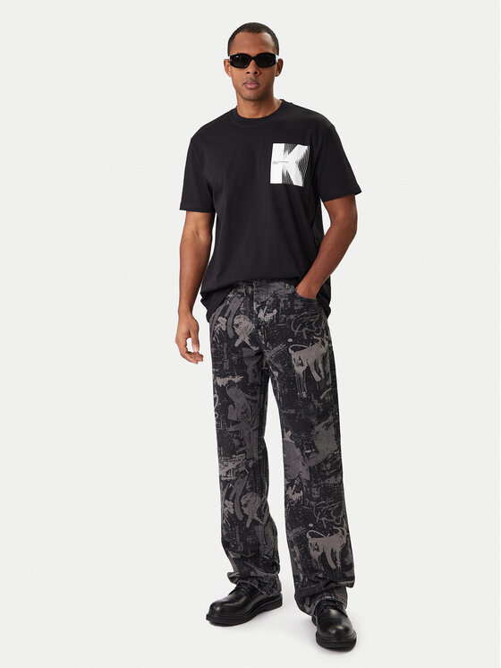 Karl Lagerfeld Jeans Karl Lagerfeld Jeans T-Shirt B1M17066 Černá Regular Fit