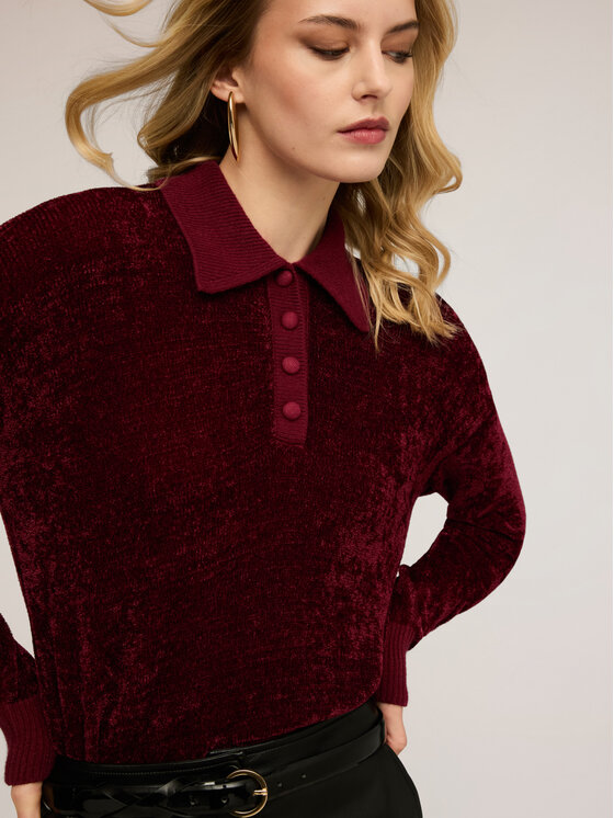 Motivi Motivi Maglione M256E002278N036 Bordeaux Regular Fit