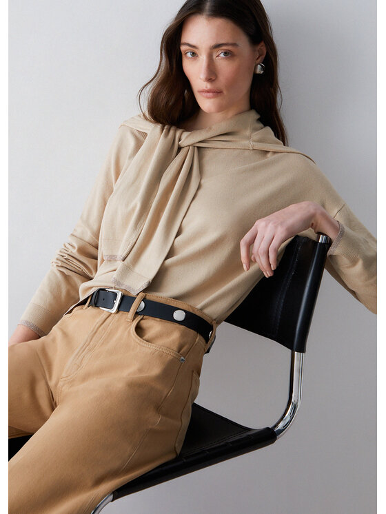 Liu Jo Liu Jo Sweter WA6283MS49I41208 Beżowy Regular Fit