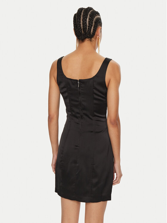 Guess Guess Φόρεμα κοκτέιλ Sia W4BK0F WDEE2 Μαύρο Slim Fit