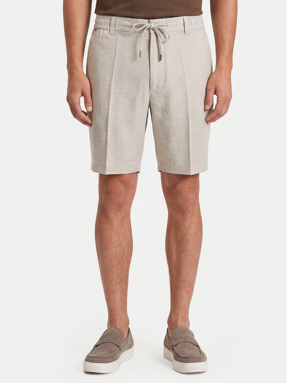 BOSS Szorty materiałowe Kane1 50557537 Szary Regular Fit