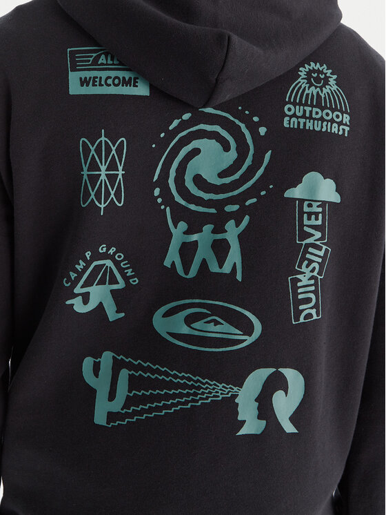 Quiksilver Quiksilver Bluză EQYFT05126 Negru Comfort Fit