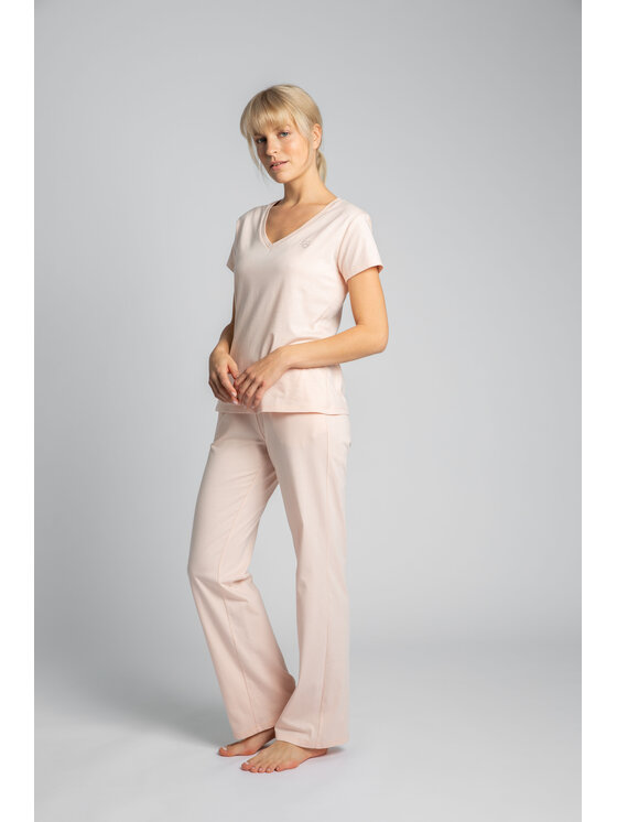 LaLupa LaLupa T-Shirt LA014 Różowy Comfortable Fit
