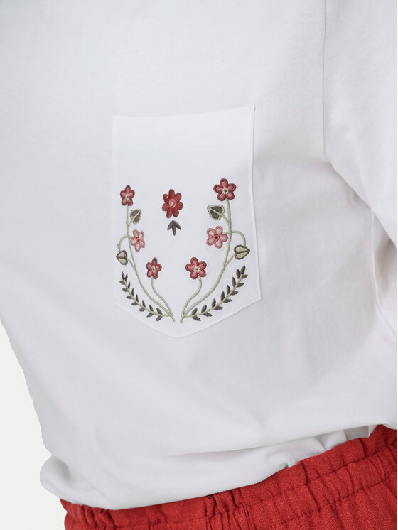 ONLY ONLY Tricou Polly 15317989 Alb Regular Fit