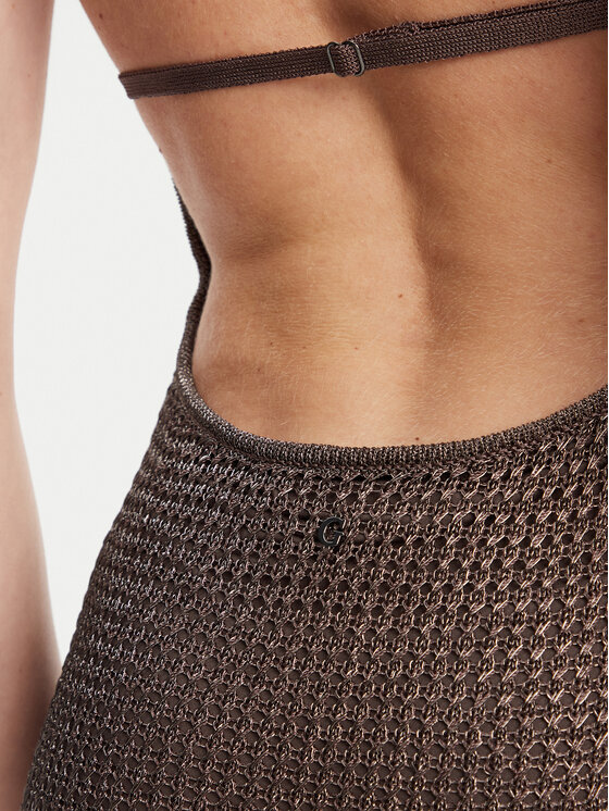 Guess Guess Φόρεμα υφασμάτινο W5YK34 Z24F0 Γκρι Slim Fit