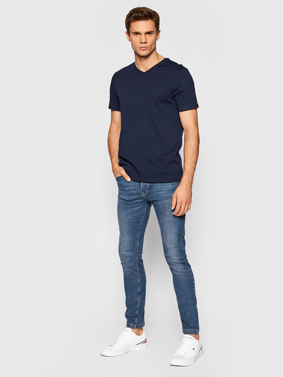 United Colors Of Benetton United Colors Of Benetton Majica 3U53J4231 Mornarsko modra Regular Fit