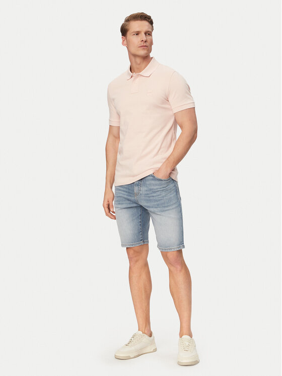 BOSS BOSS Farmer rövidnadrág Re.Maine 50559892 Világoskék Regular Fit