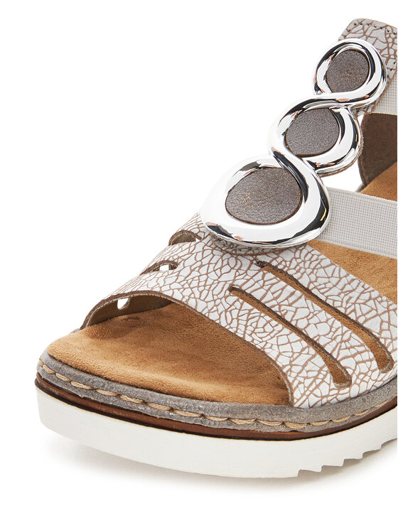 Rieker Rieker Sandalen 679L4-80 Weiß