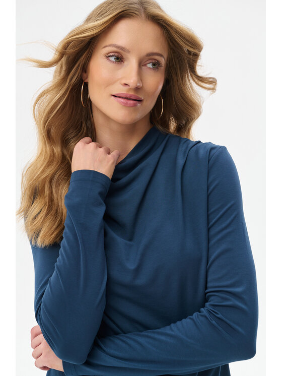 blue shadow blue shadow Bluzka Nicole Turkusowy Regular Fit