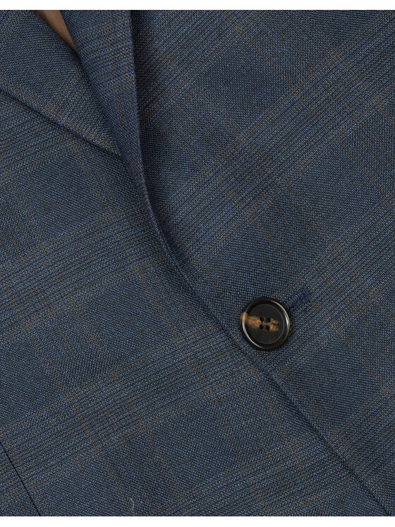 Borgio Borgio Marynarka aldone_g Granatowy Slim Fit
